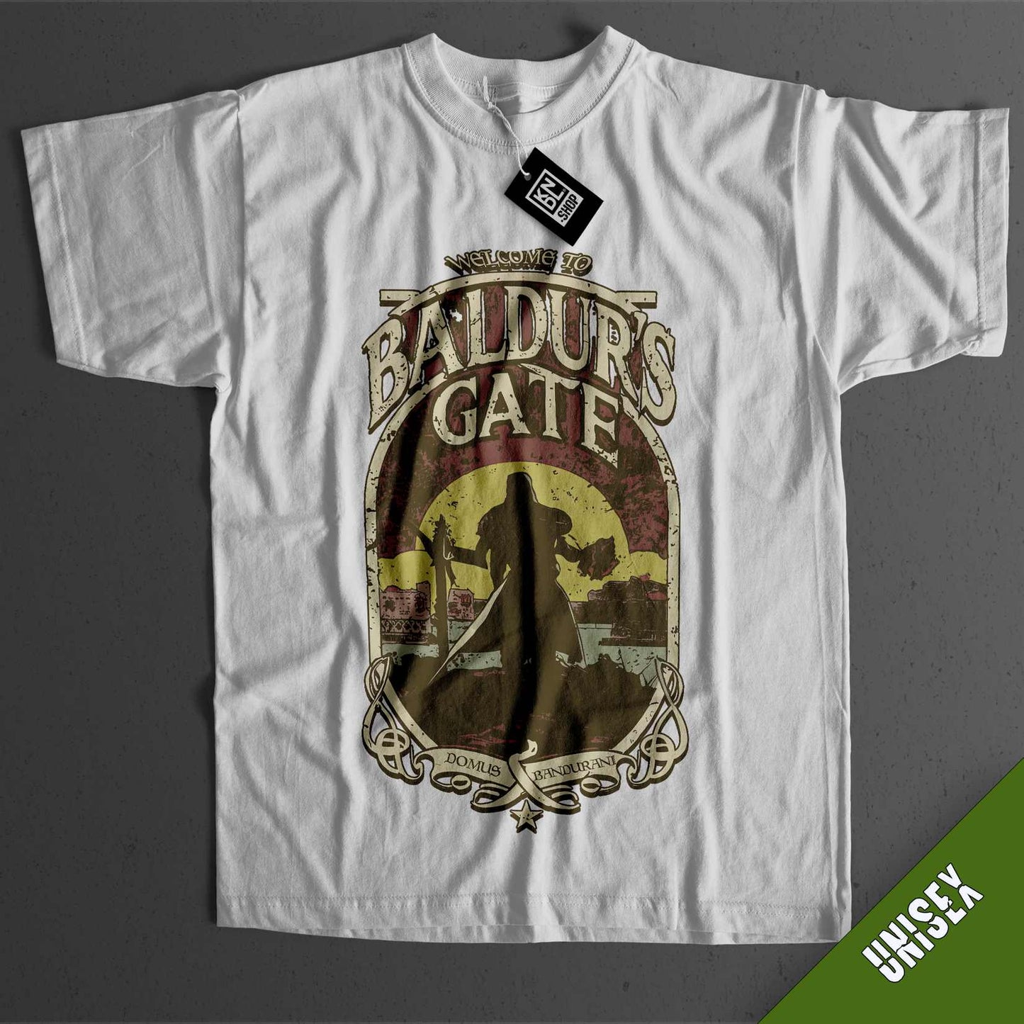 TEE NR 503 | BALDUR'S GATE | RETRO SHORT SLEEVE T-SHIRT FOR M/F