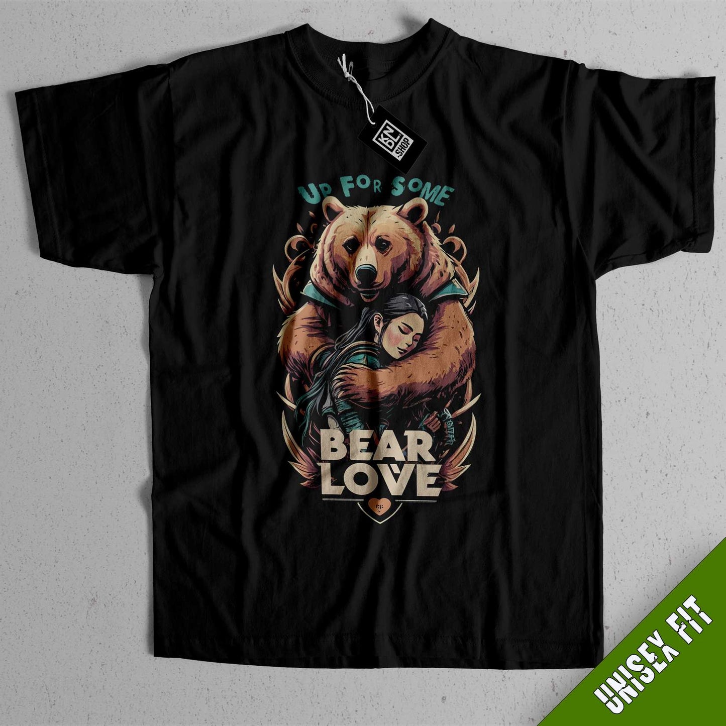 TEE NR 504 | BALDUR'S GATE | BEAR LOVE SHORT SLEEVE T-SHIRT FOR M/F