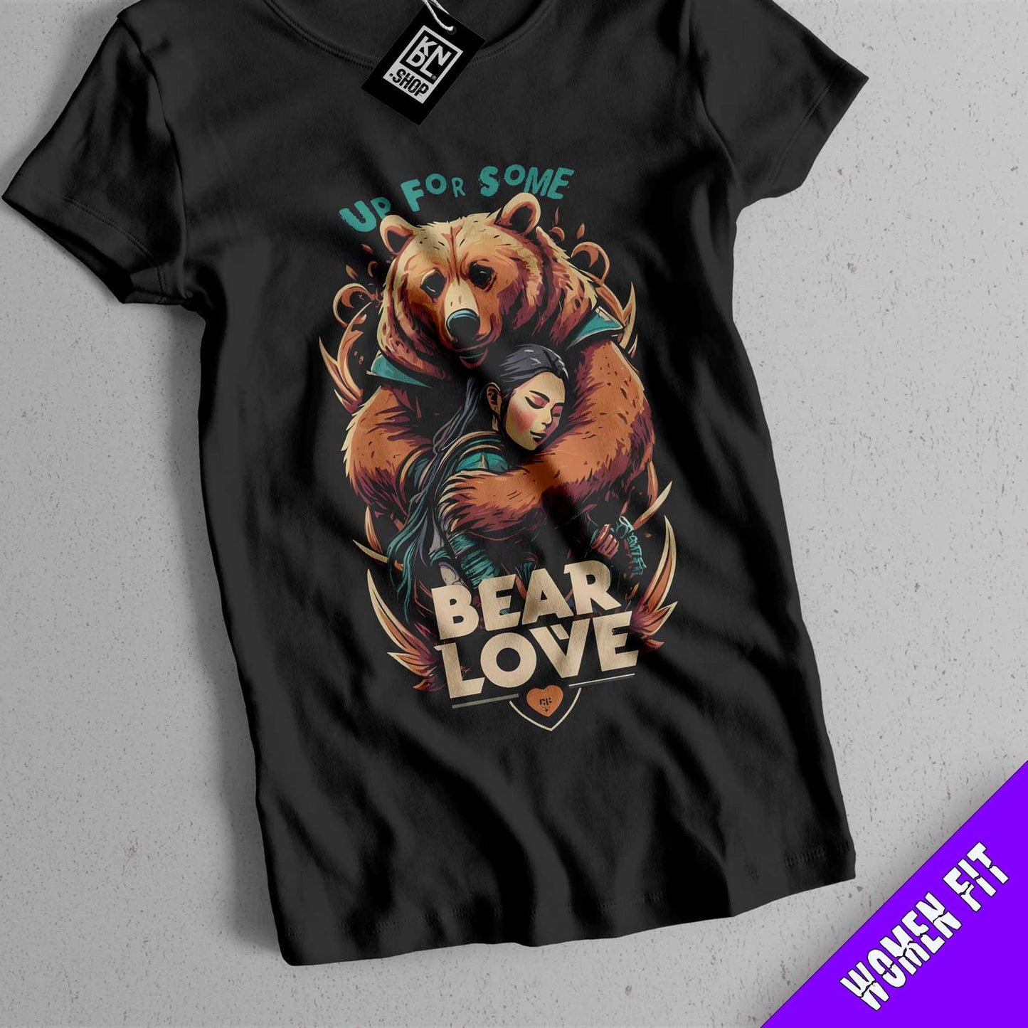 TEE NR 504 | BALDUR'S GATE | BEAR LOVE SHORT SLEEVE T-SHIRT FOR M/F