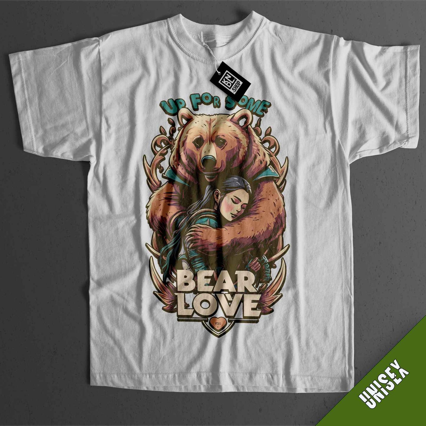 TEE NR 504 | BALDUR'S GATE | BEAR LOVE SHORT SLEEVE T-SHIRT FOR M/F