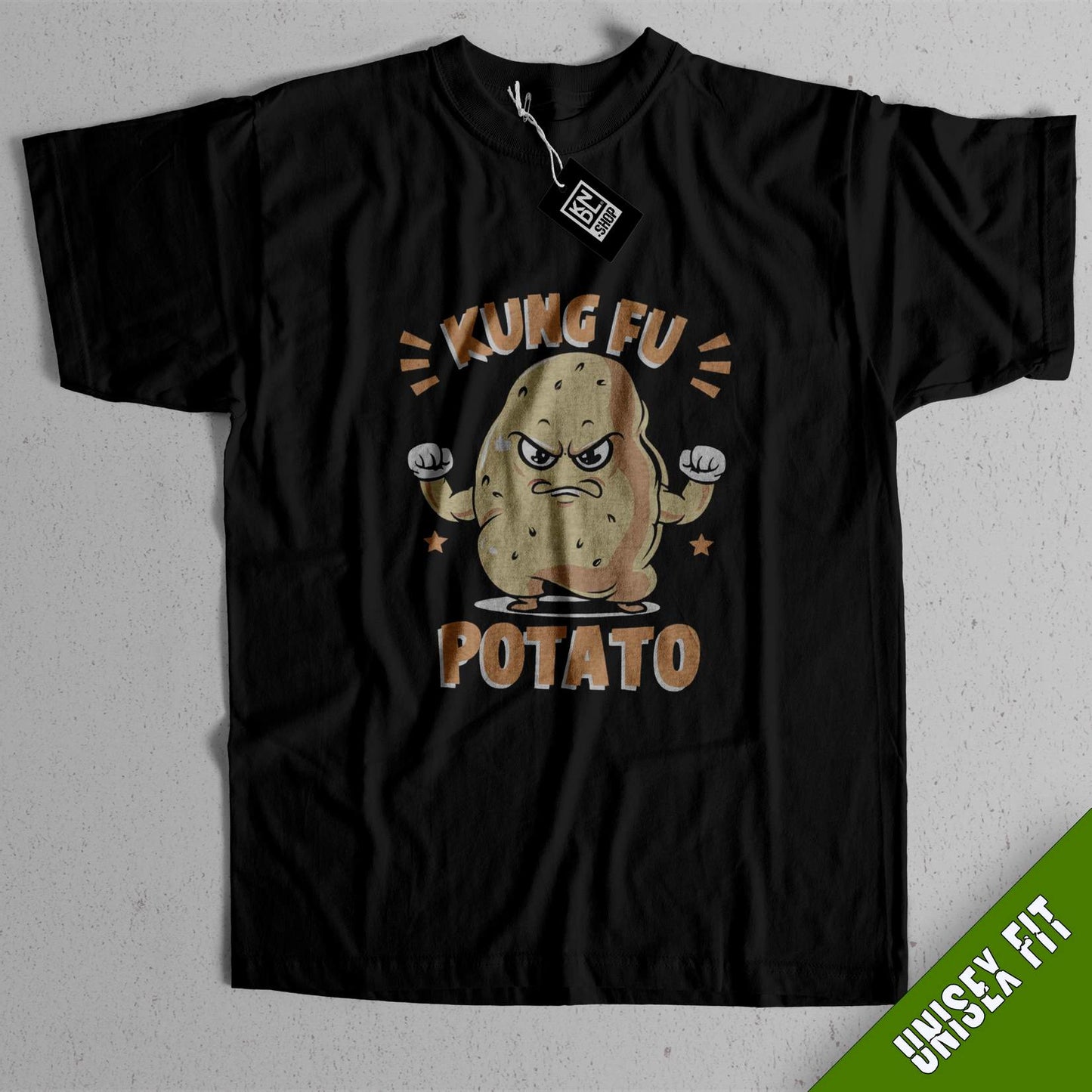 TEE NR 507 | KUNG FU POTATO | SHORT SLEEVE T-SHIRT FOR M/F