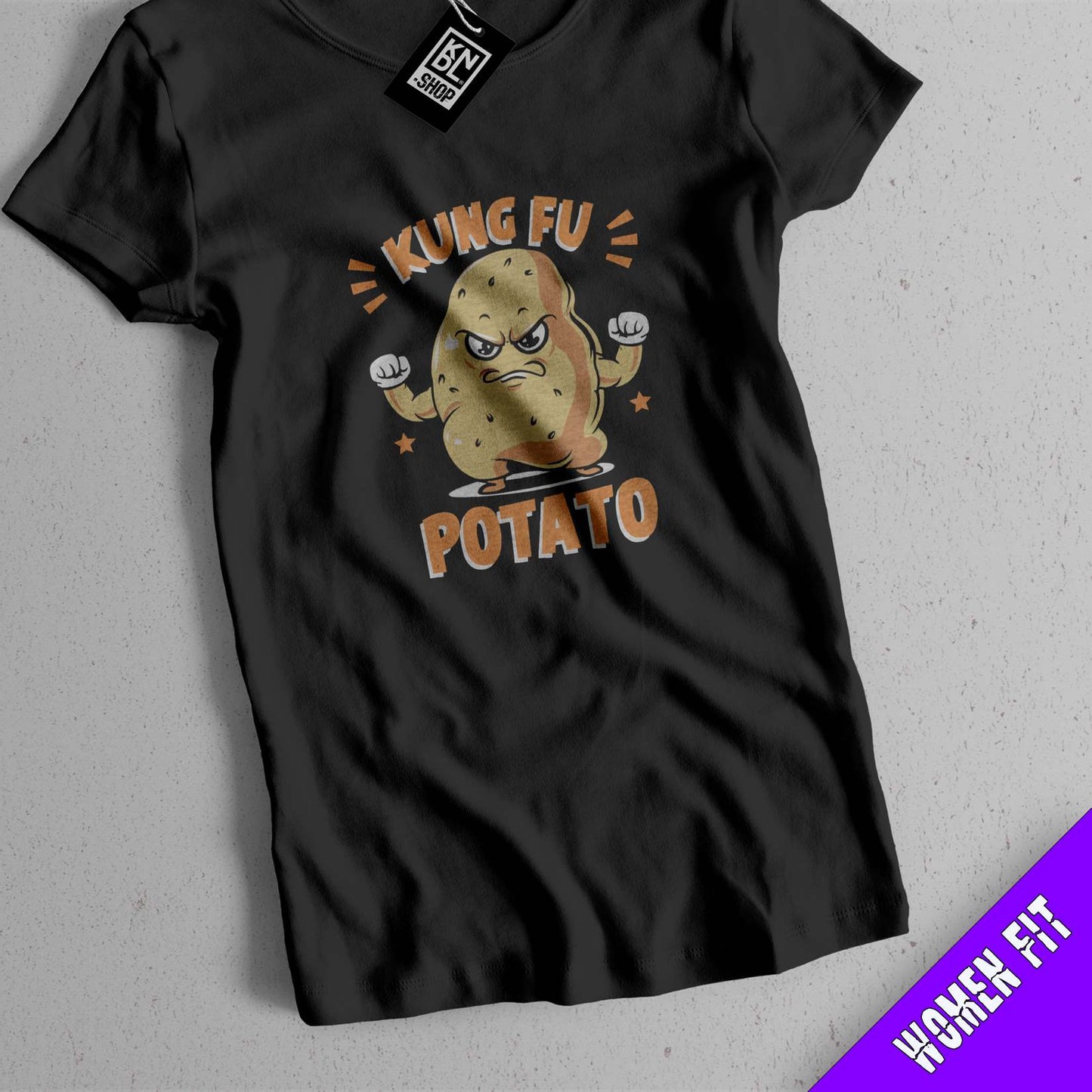 TEE NR 507 | KUNG FU POTATO | SHORT SLEEVE T-SHIRT FOR M/F