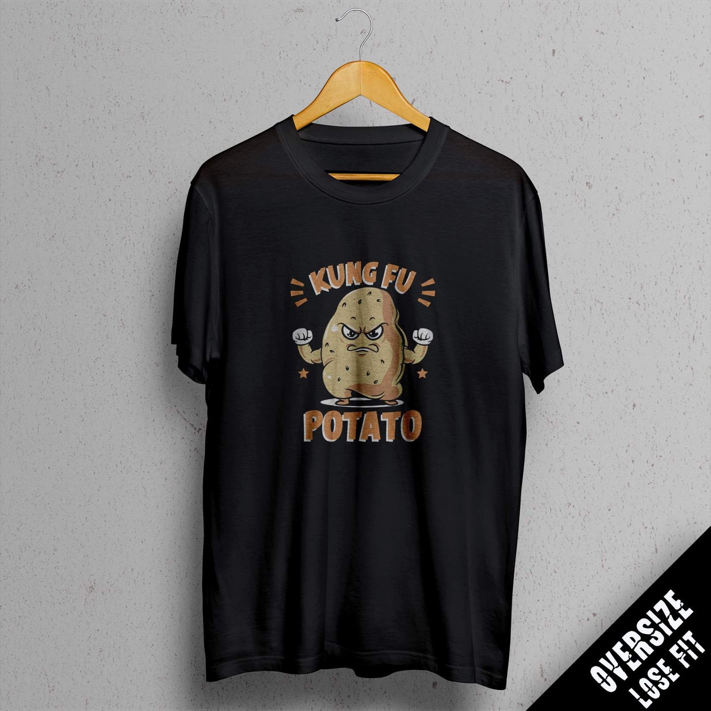 TEE NR 507 | KUNG FU POTATO | SHORT SLEEVE T-SHIRT FOR M/F