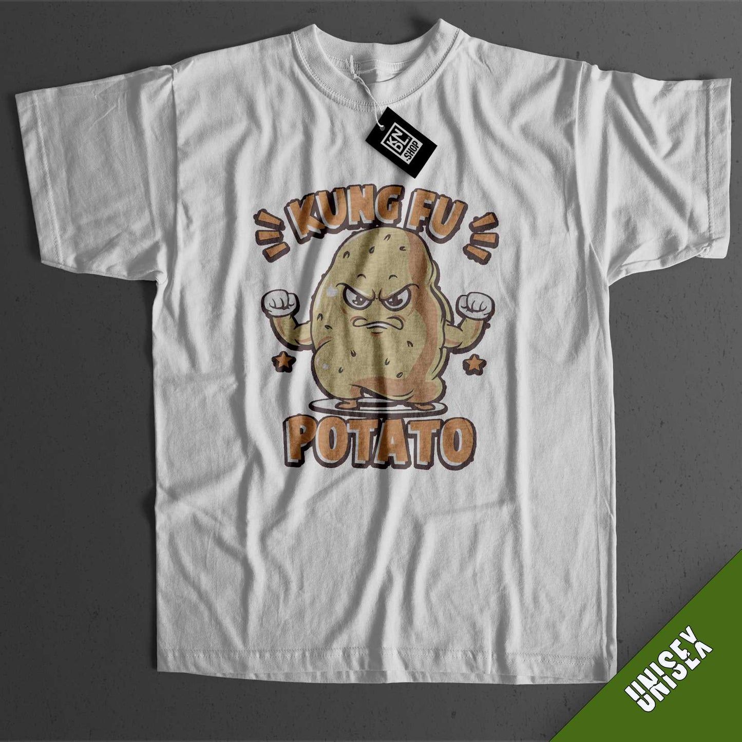 TEE NR 507 | KUNG FU POTATO | SHORT SLEEVE T-SHIRT FOR M/F