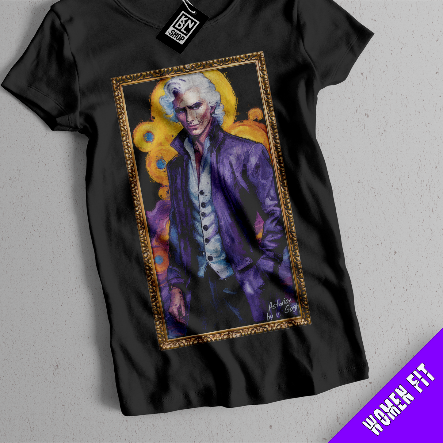 TEE NR 513 | ASTARION BY VAN GOGH | BALDUR'S GATE INSPIRED SHORT SLEEVE T-SHIRT FOR M/F