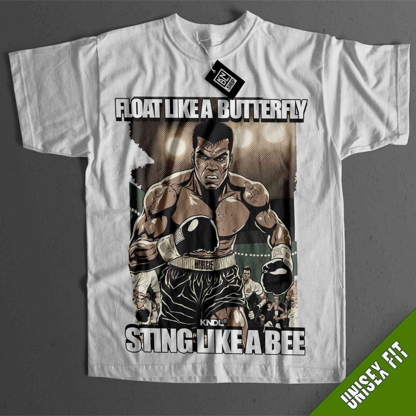 a t - shirt with a picture of a wrestler on it