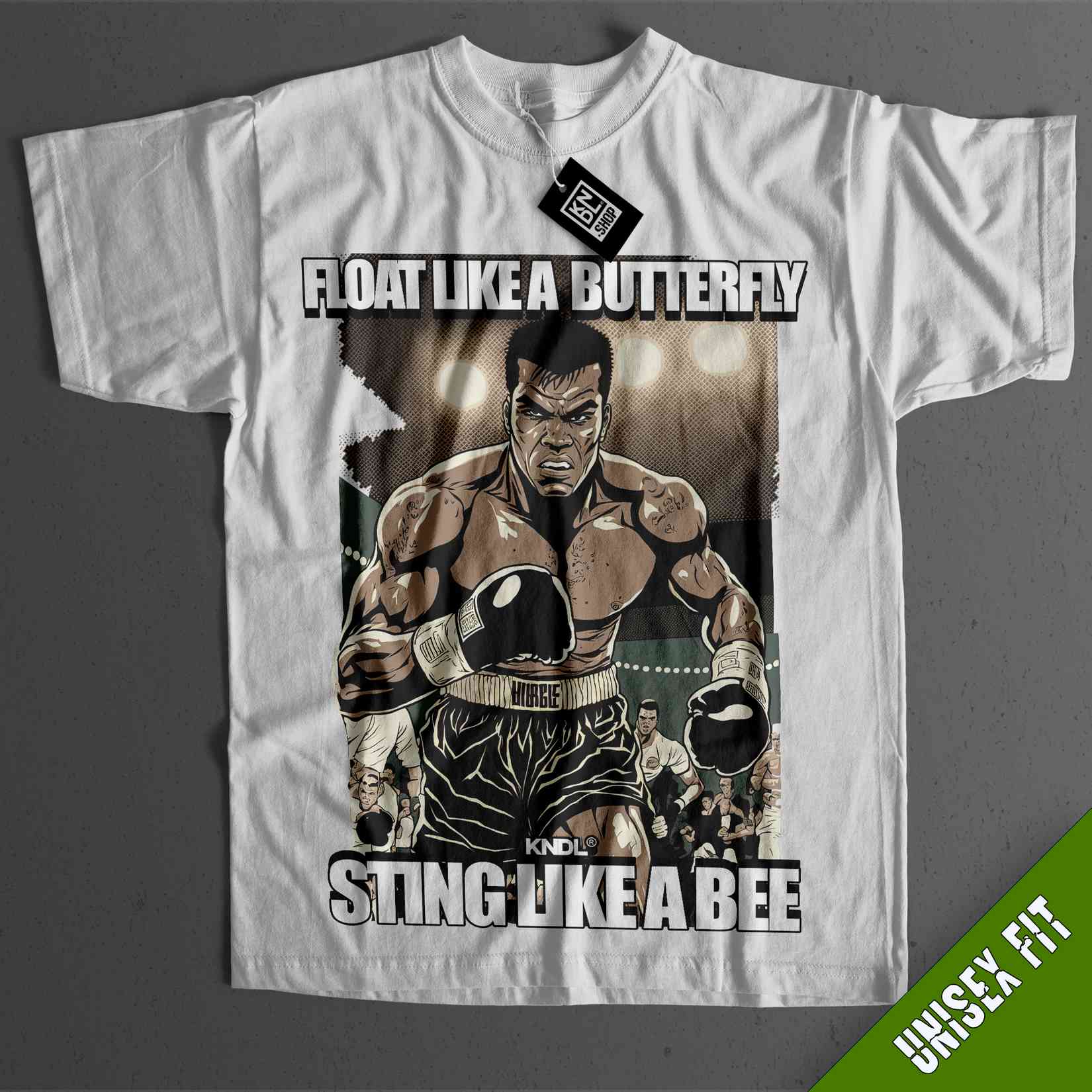 a t - shirt with a picture of a wrestler on it