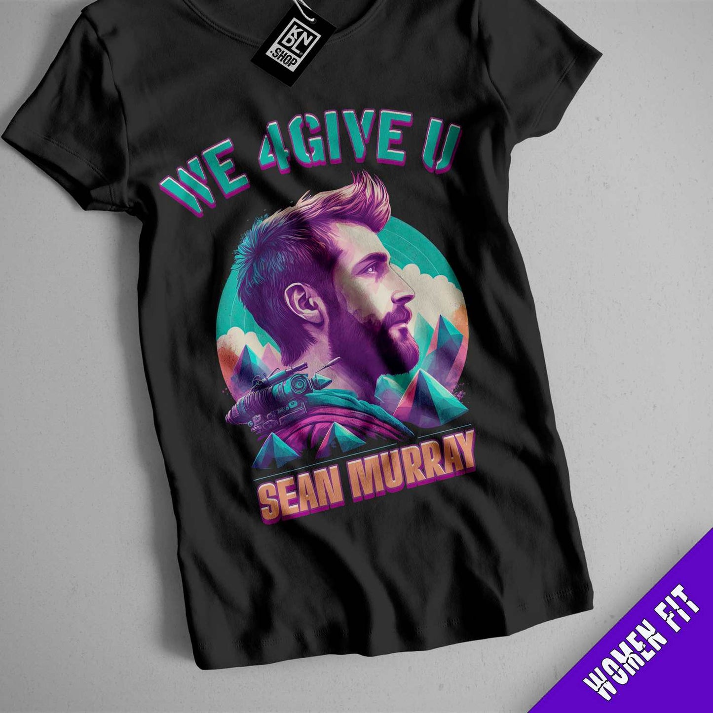 a t - shirt with a picture of a man with a beard