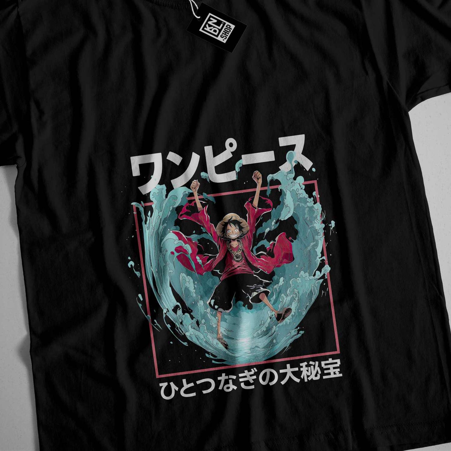 a black t - shirt with an anime character on it