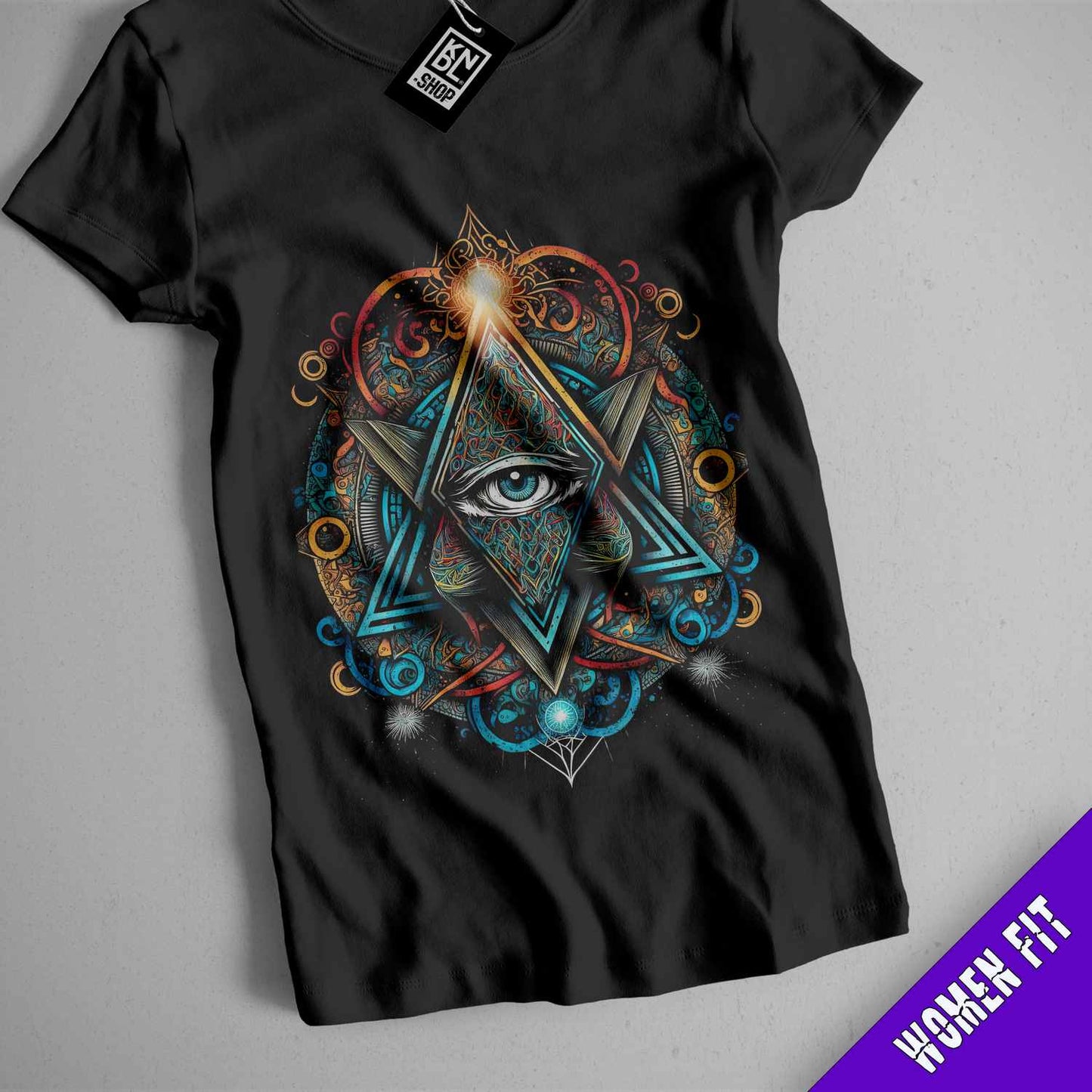 a t - shirt with an all seeing eye on it
