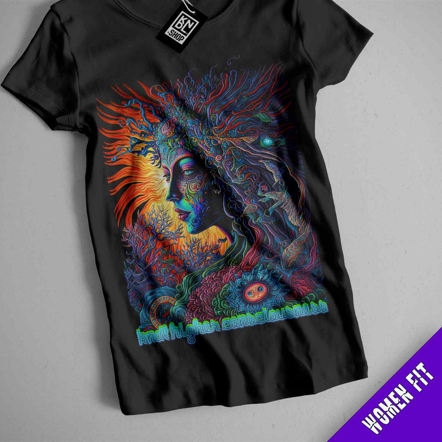 a t - shirt with an image of a woman's face