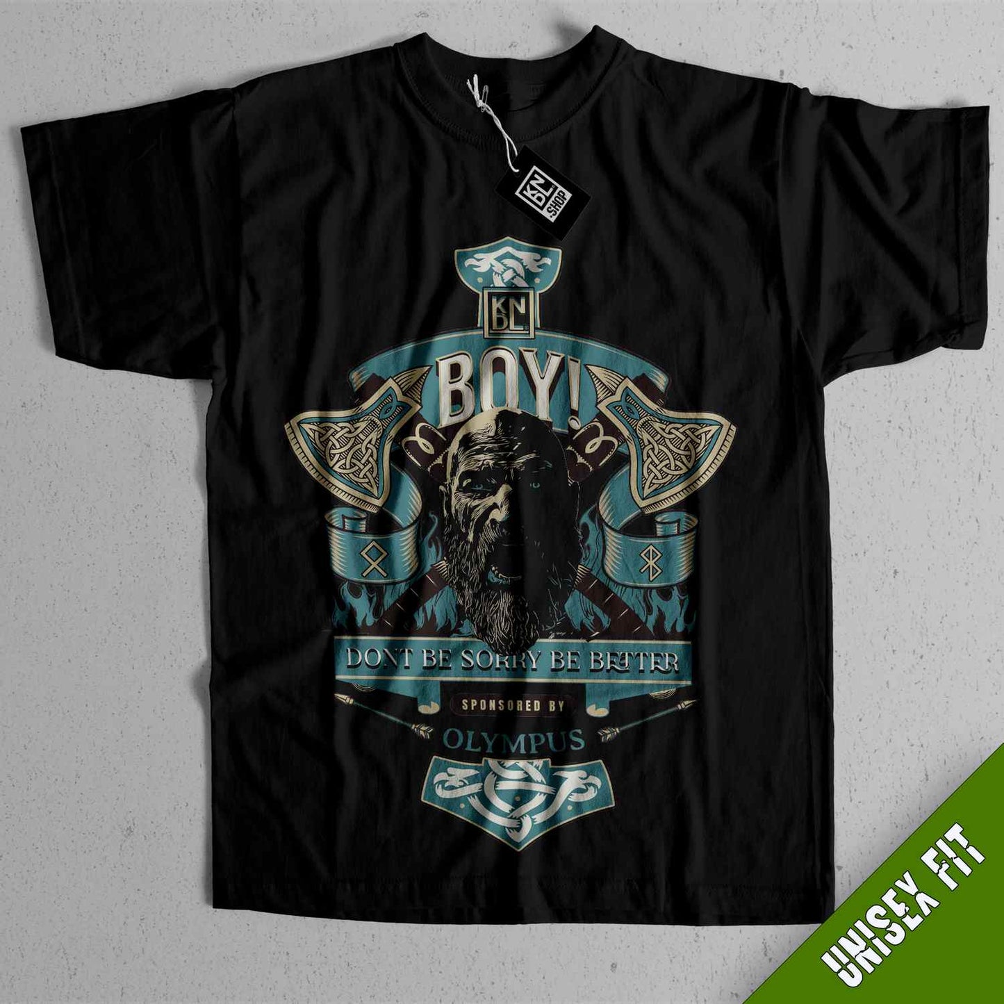 a black t - shirt with an image of a man's face on it