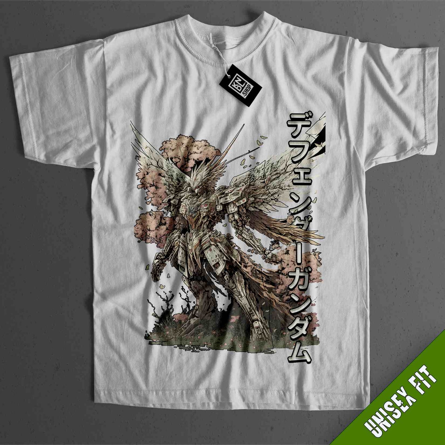 a white t - shirt with a picture of a man on it