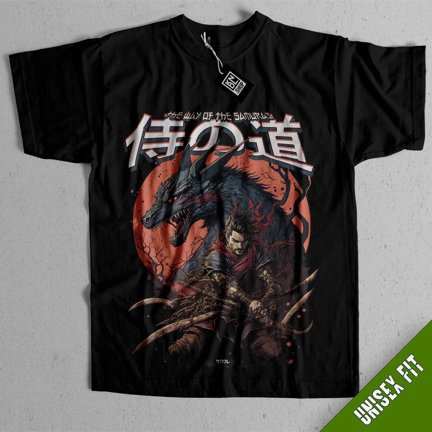 a black shirt with a picture of a dragon on it