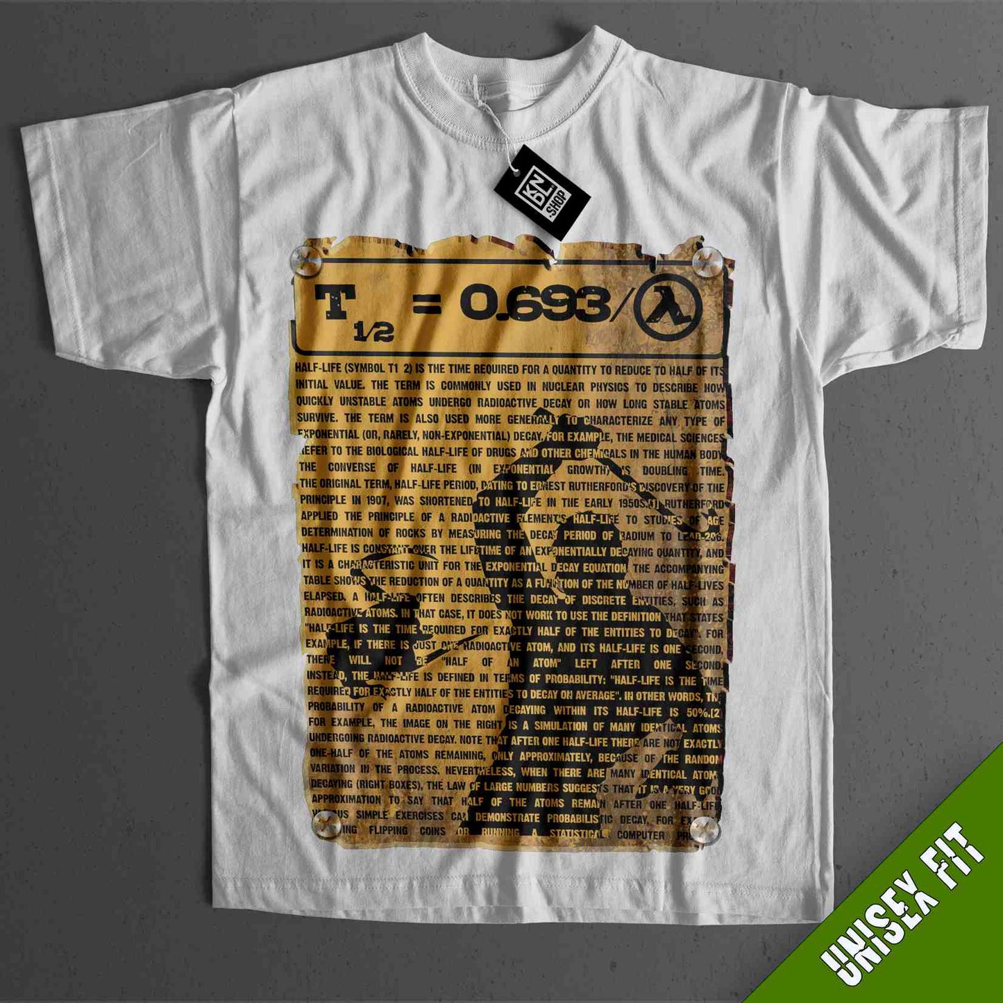 a t - shirt with a picture of a man on it