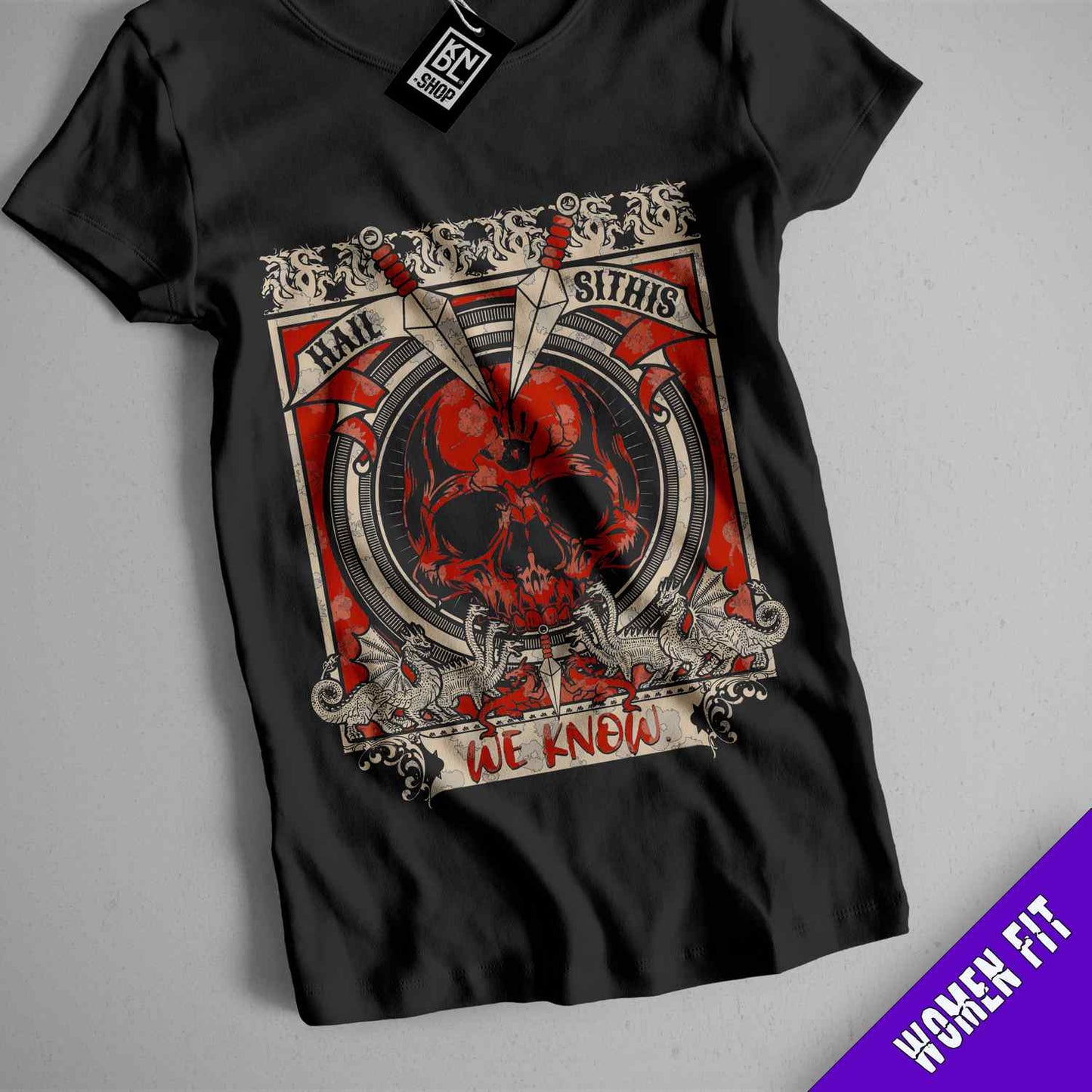 a t - shirt with a picture of a skull on it