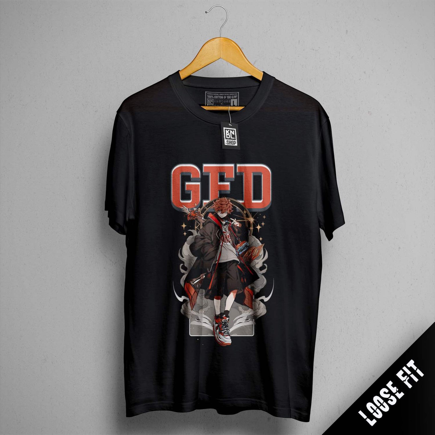 a t - shirt with a picture of a basketball player on it