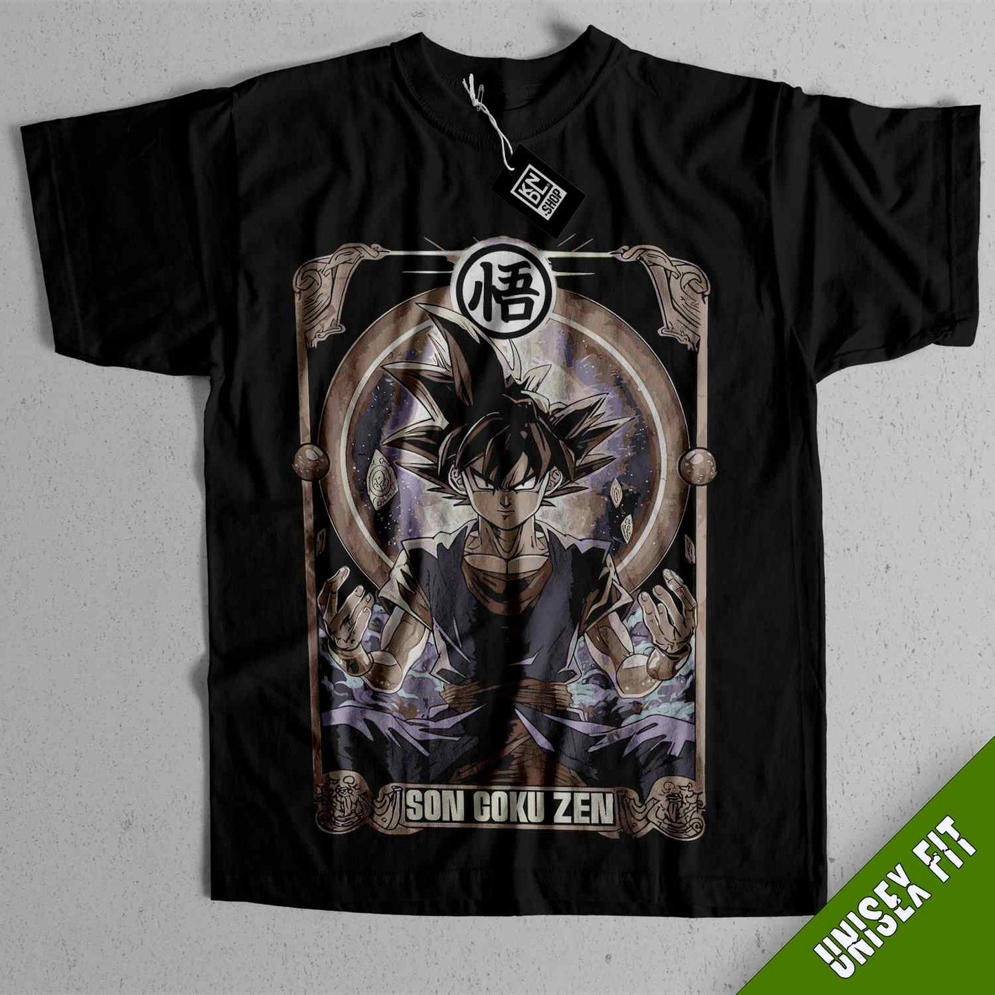 a black shirt with a picture of a dragon on it
