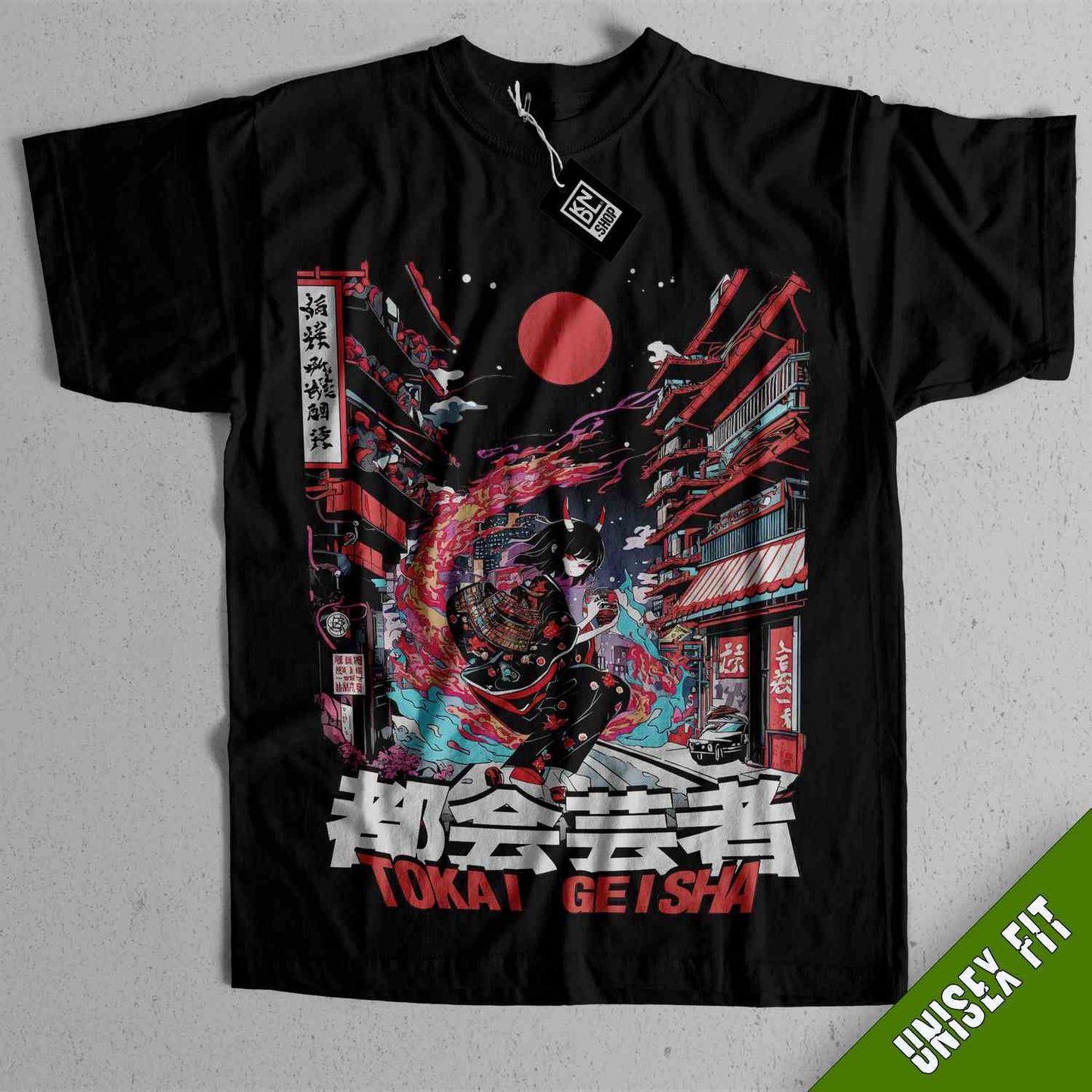 a black t - shirt with a picture of a man on it