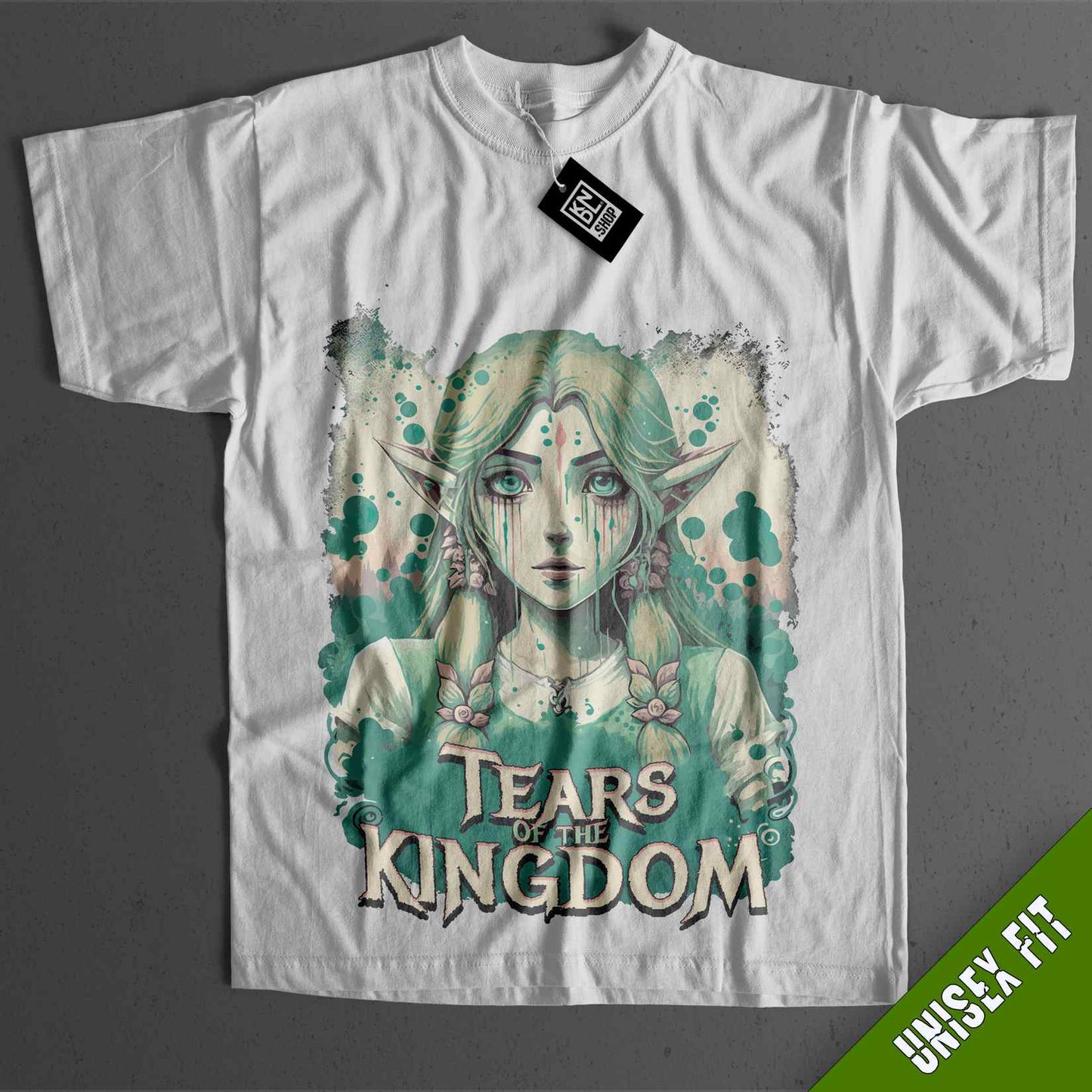 a white t - shirt with an image of a woman's face on it