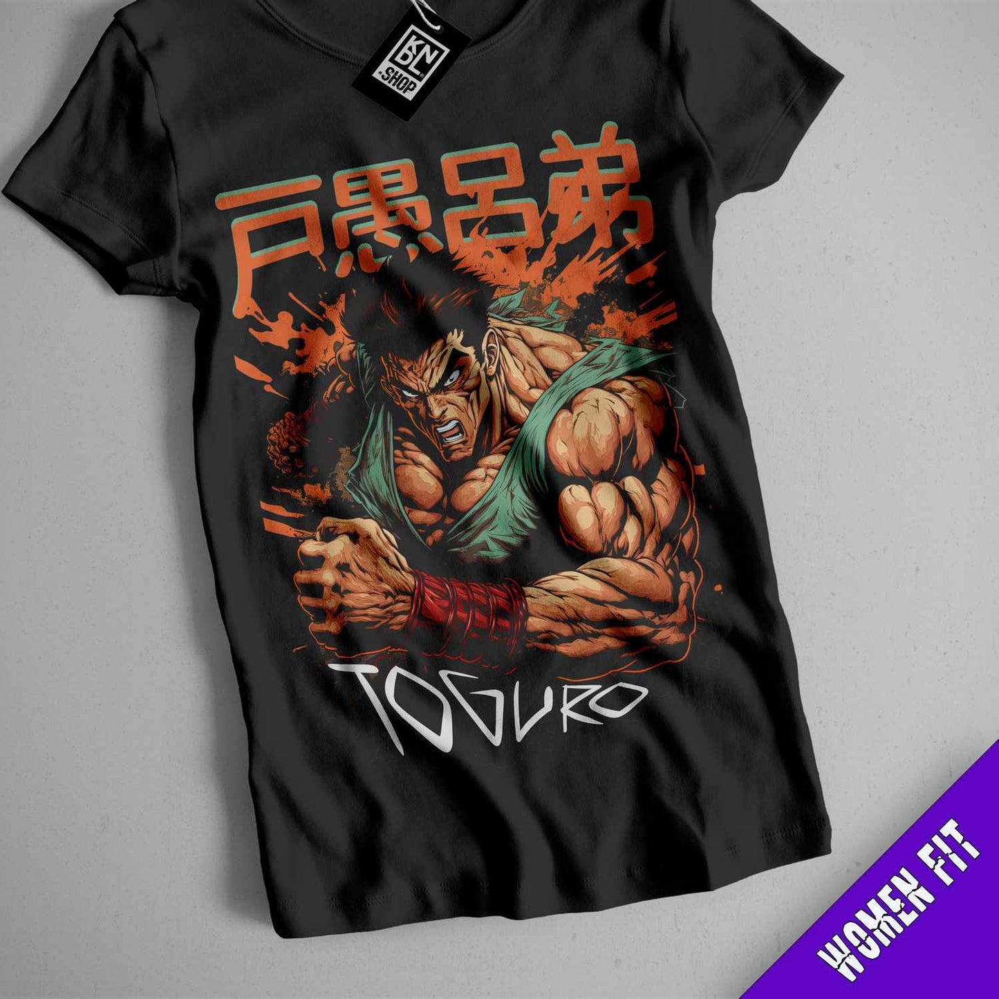 a t - shirt with a picture of a muscular man on it