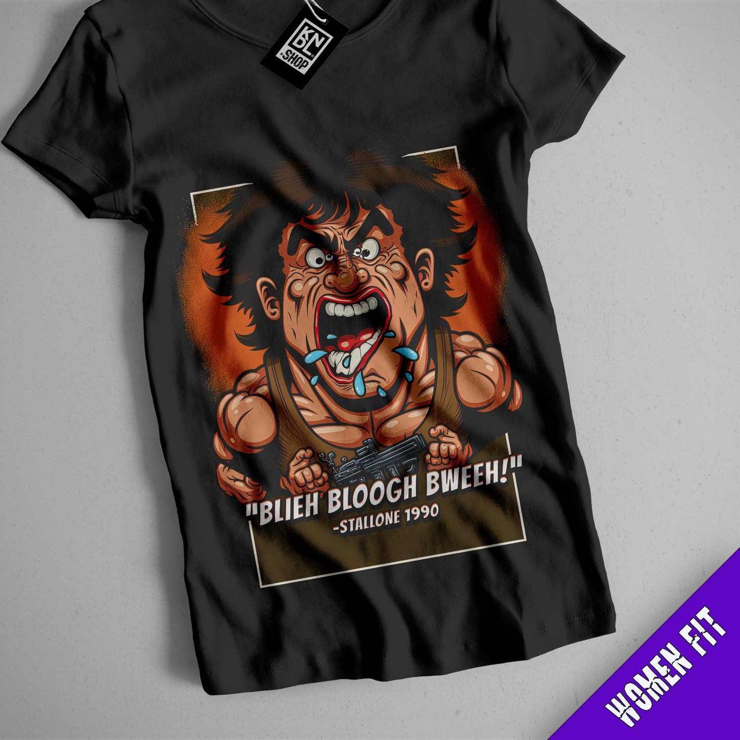 a black shirt with a picture of a cartoon character on it