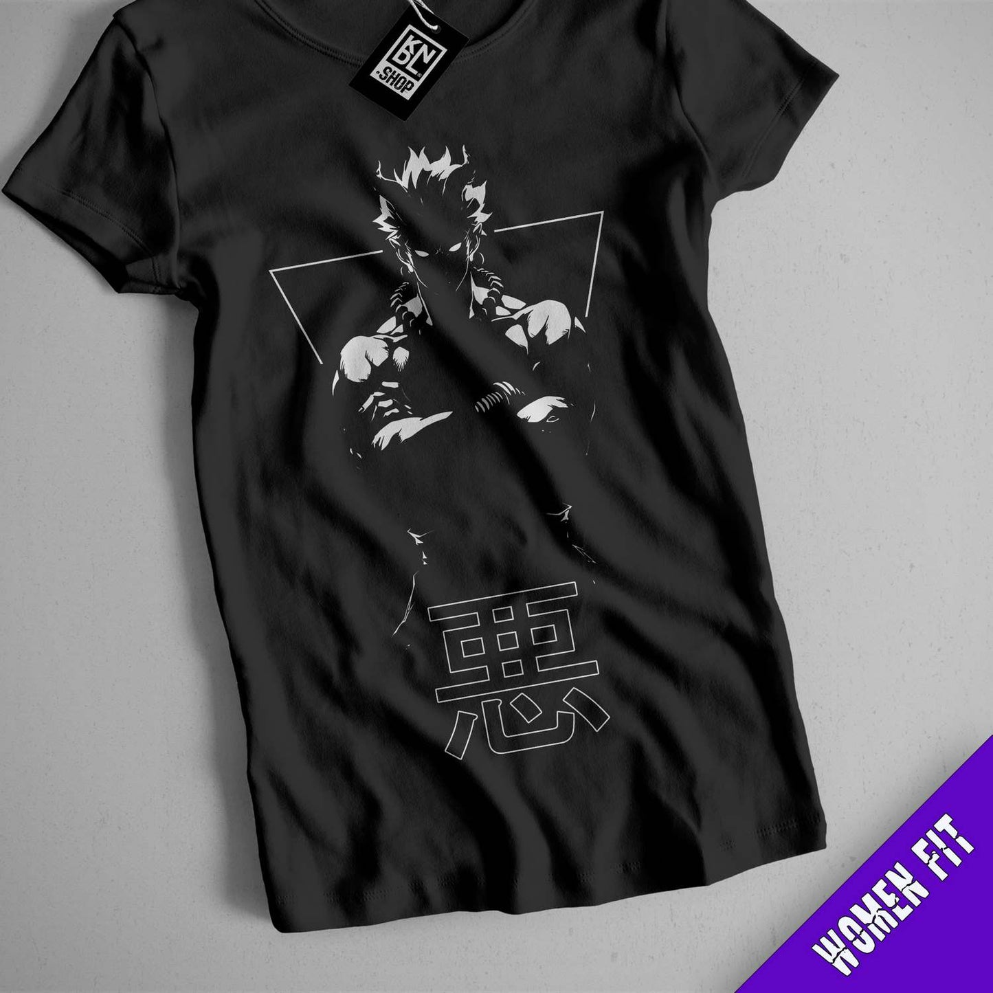a black shirt with a picture of a man on it