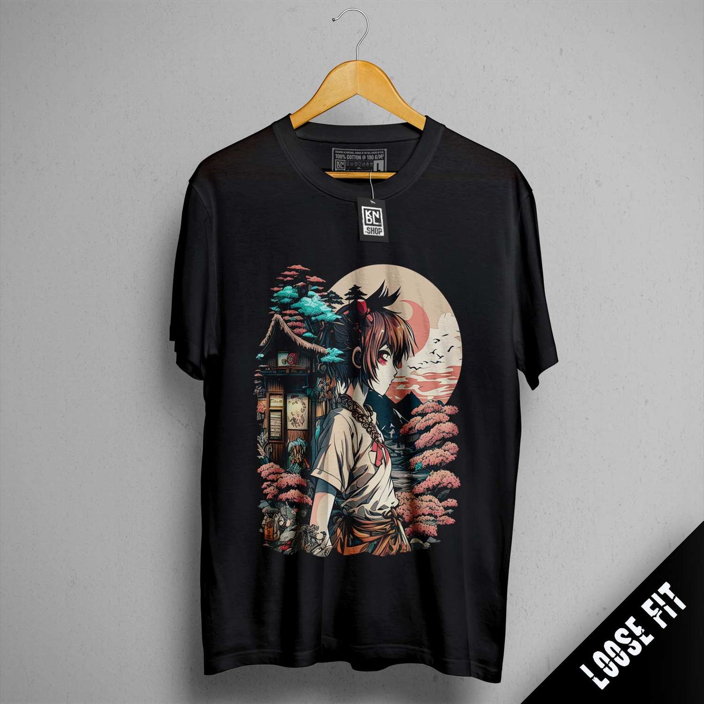 a t - shirt with a picture of an anime character on it