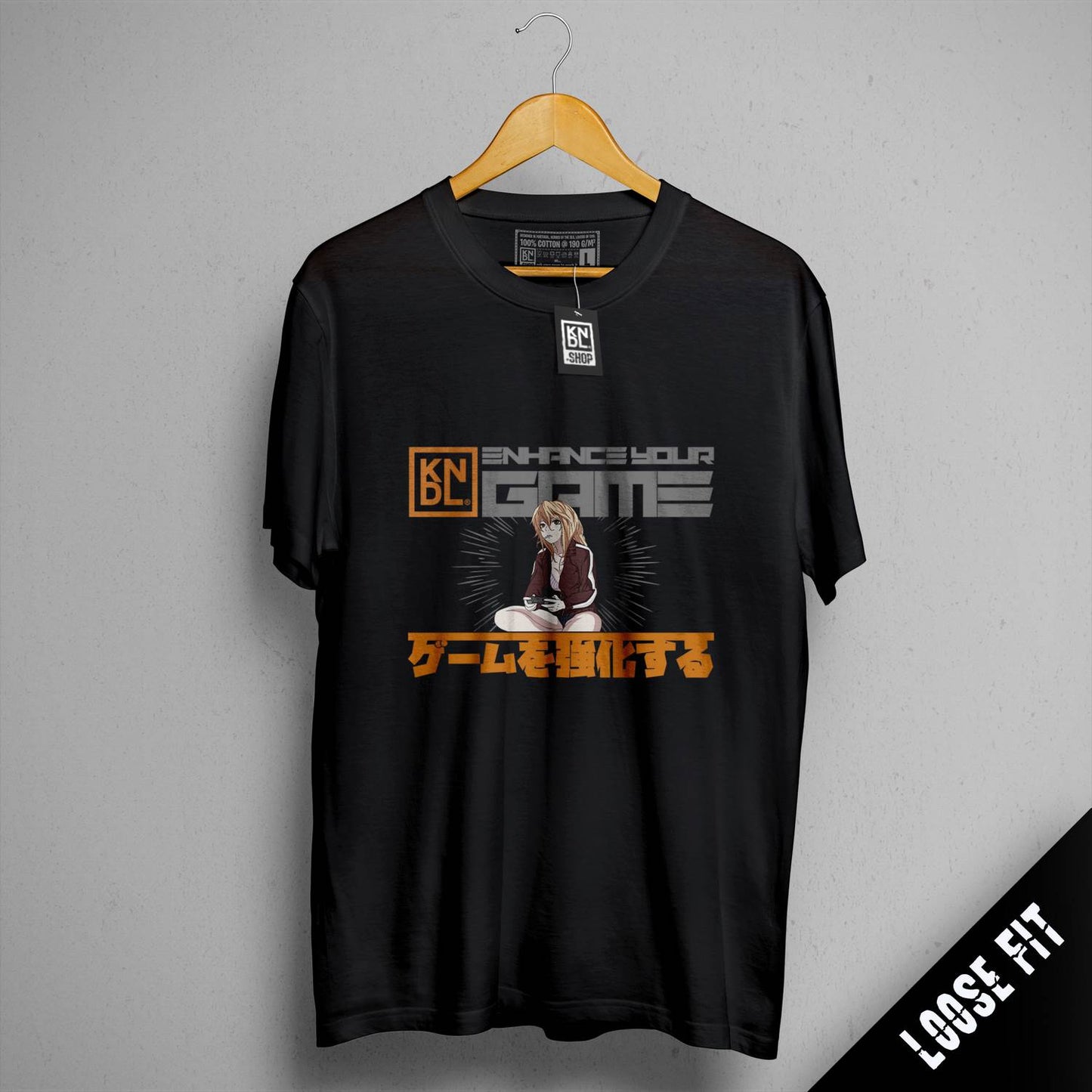 a black tshirt with an image of a person on it