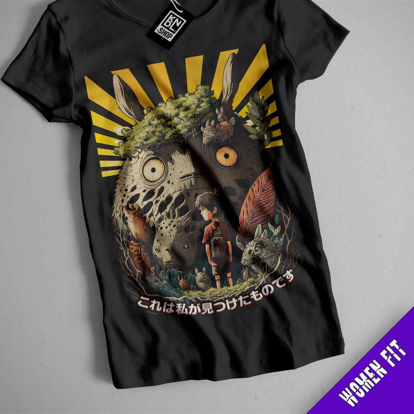 a t - shirt with a picture of a man and a dog on it