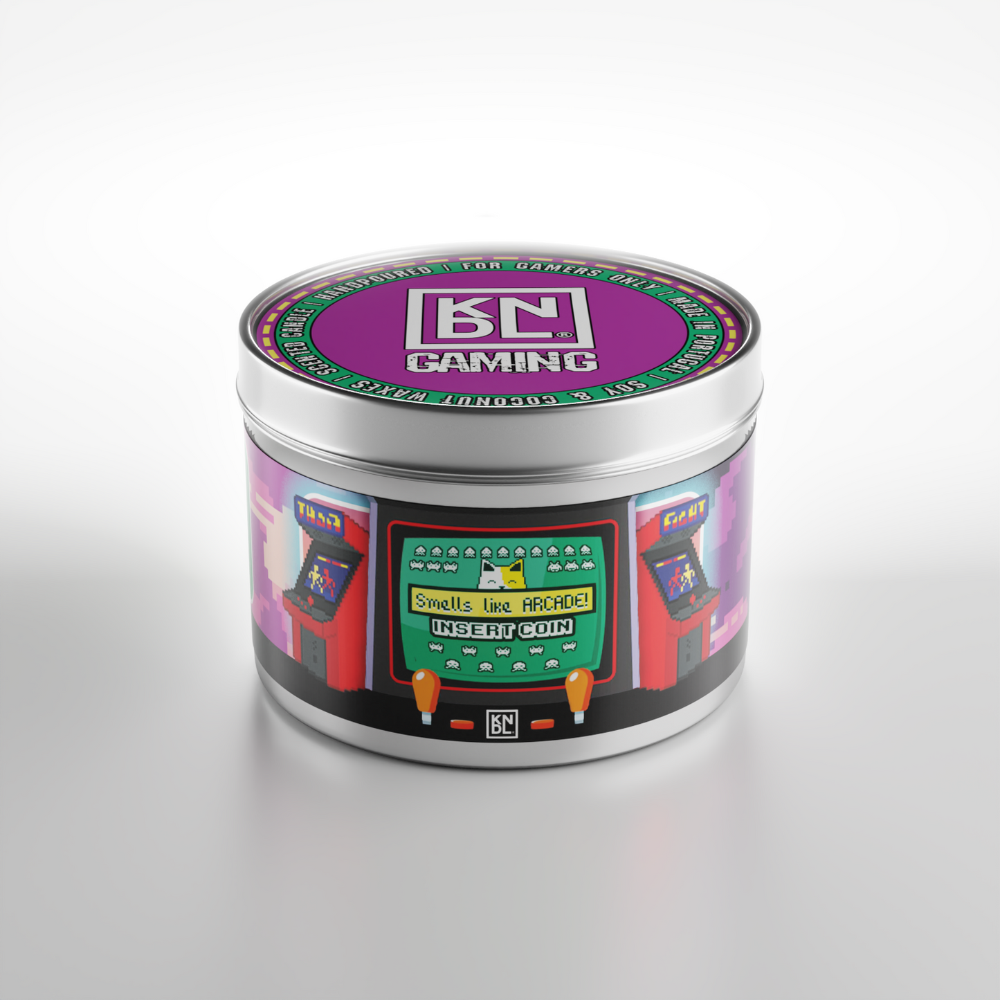 TIN NR 20 | SMELLS LIKE ARCADE | RETRO GAME INSPIRED SCENTED CANDLE