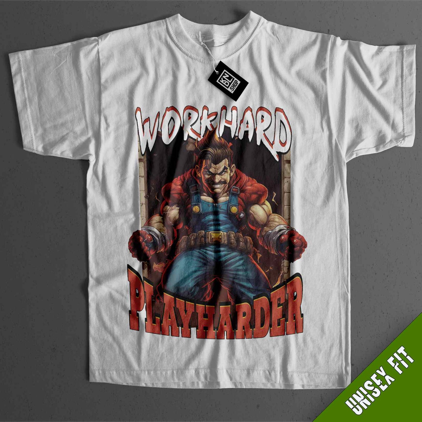 a white t - shirt with a picture of a wolverine character on it