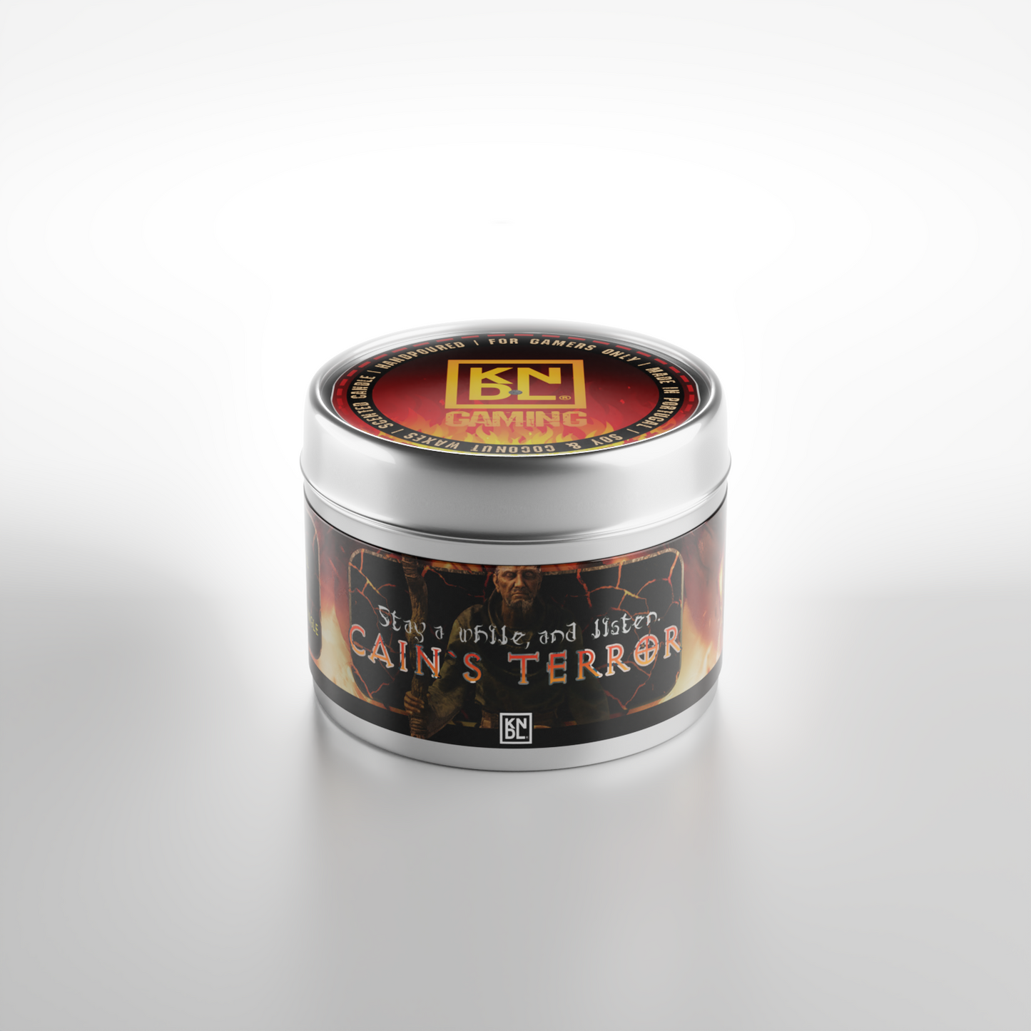 TIN NR 02 | CAIN'S TERROR | DIABLO INSPIRED SCENTED CANDLE