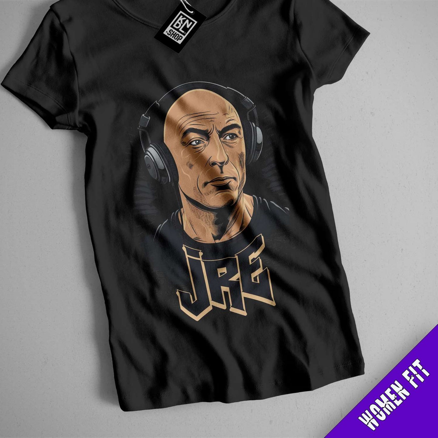 a t - shirt with a picture of a man wearing headphones