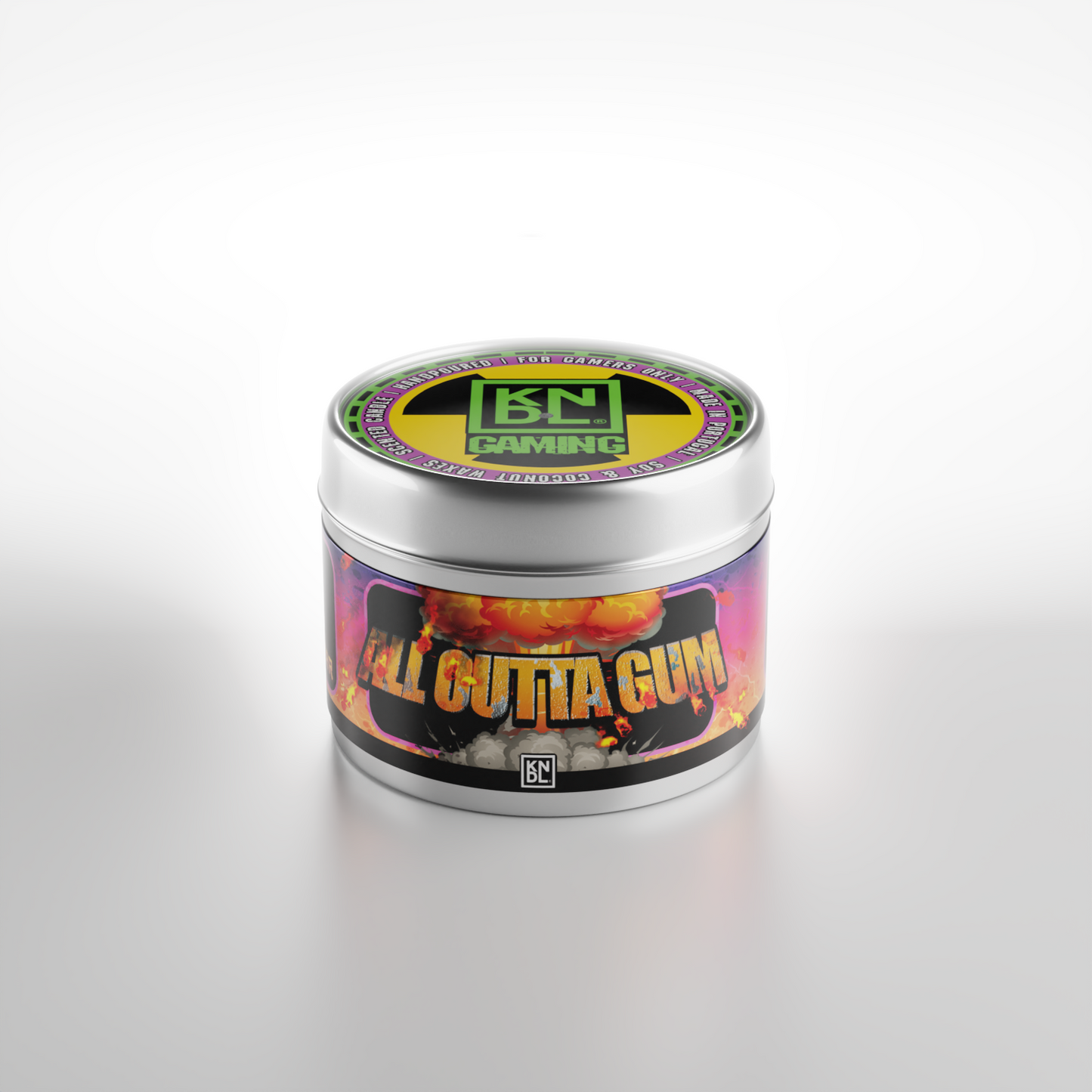 TIN NR 01 | ALL OUTTA GUM | DUKE NUKEM INSPIRED SCENTED CANDLE