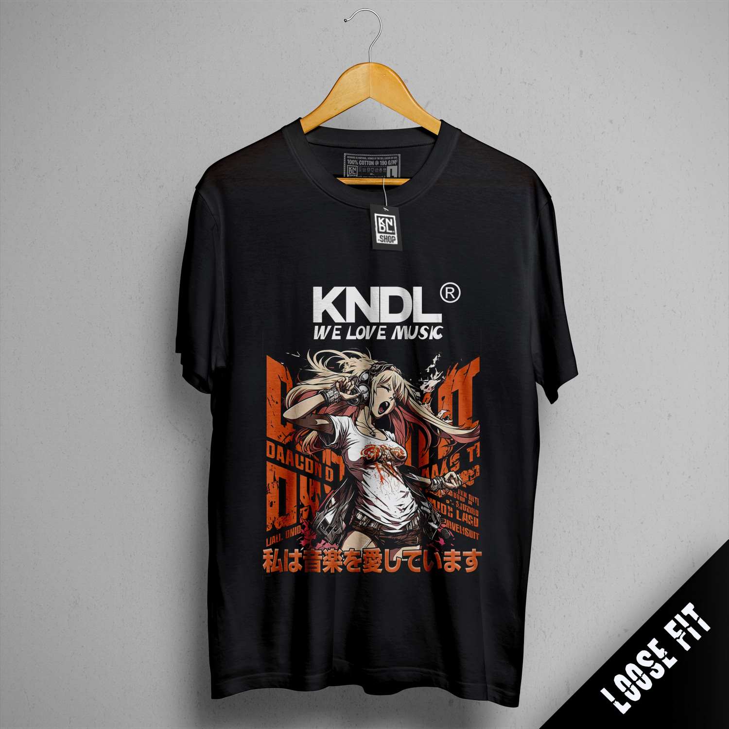 a black t - shirt with a picture of a girl holding a basketball