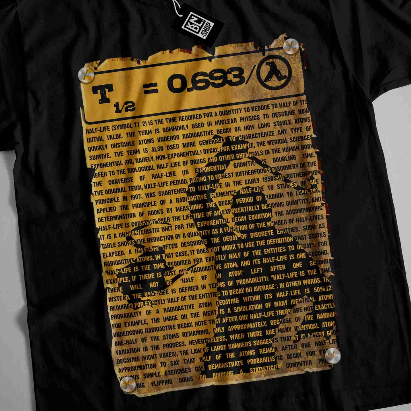 a t - shirt with a picture of a man on it