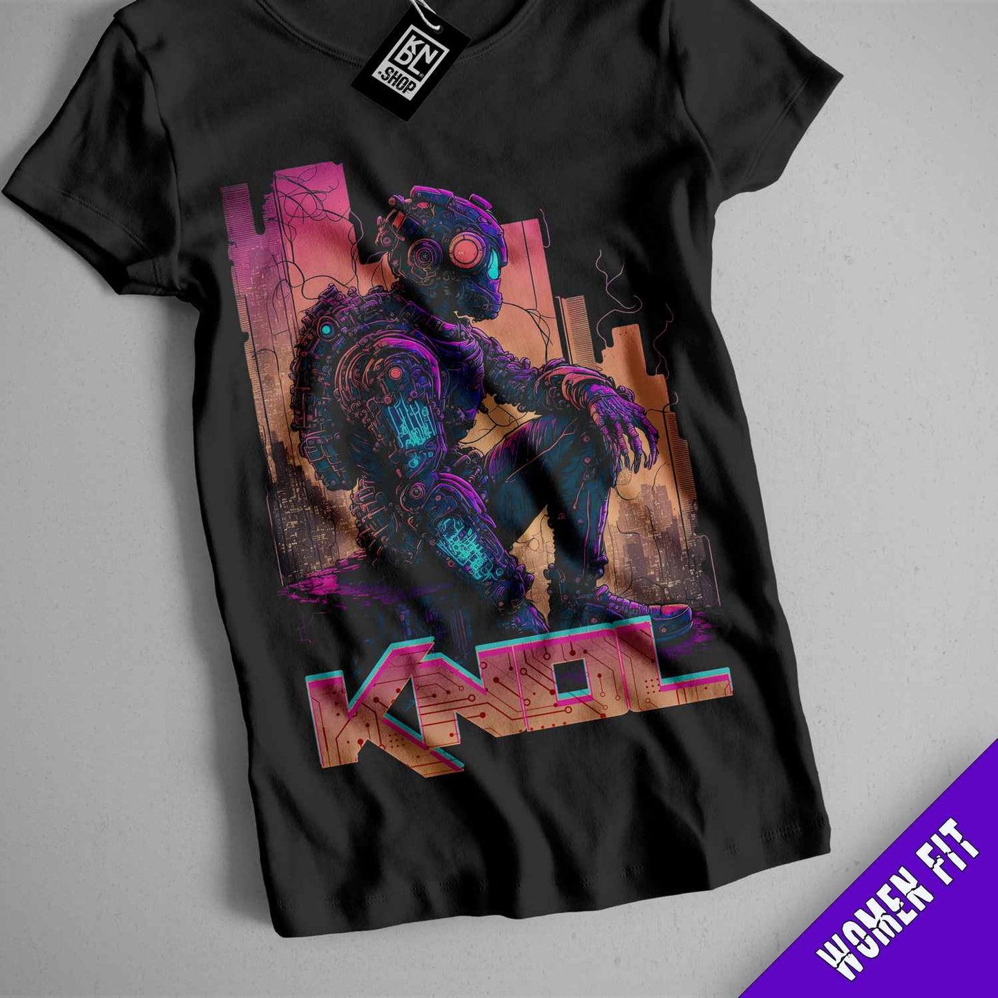 a black t - shirt with an image of a godzilla on it