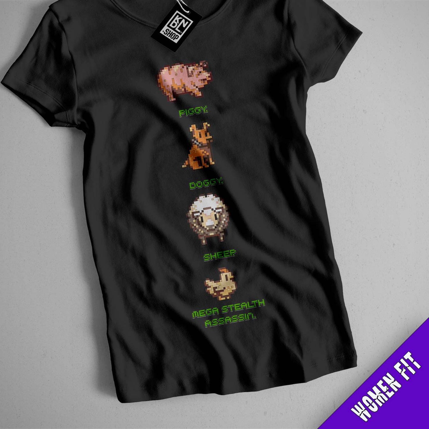 a t - shirt with a picture of animals on it
