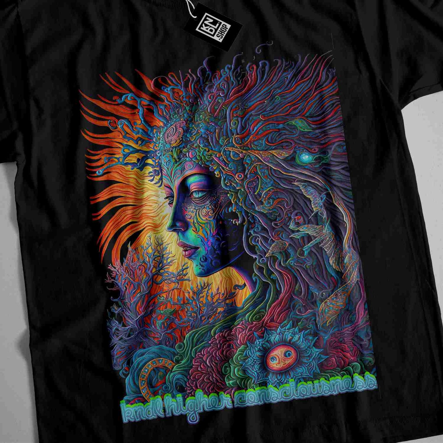 a t - shirt with an image of a woman's face