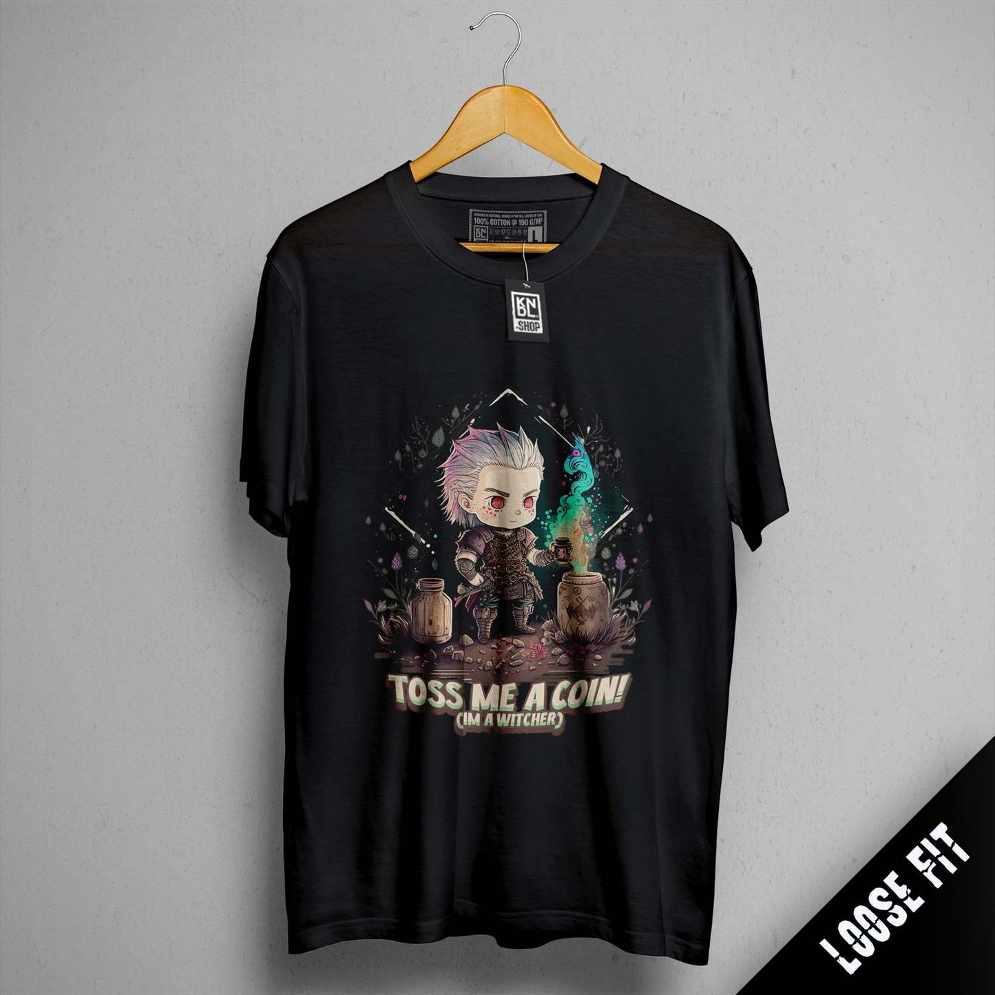 a t - shirt with a picture of two people on it