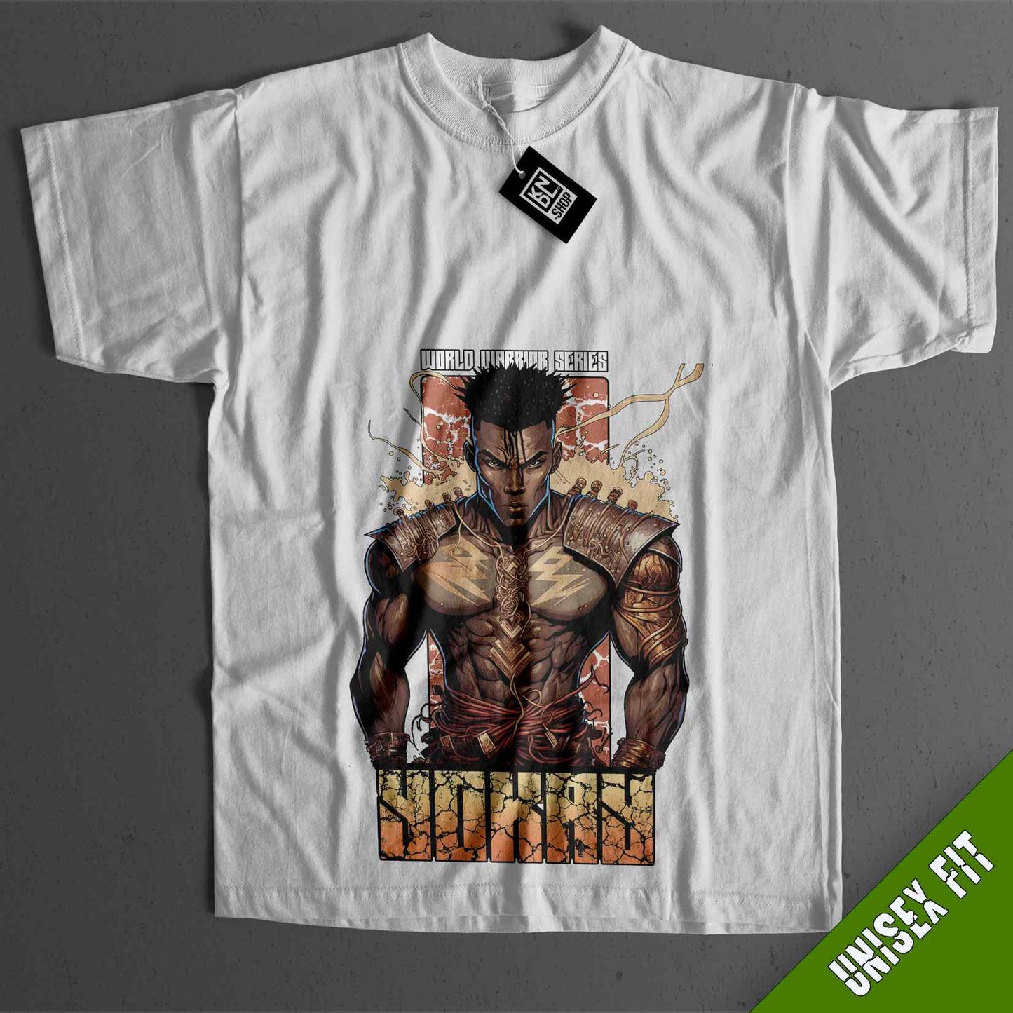 a t - shirt with a picture of a man's torso