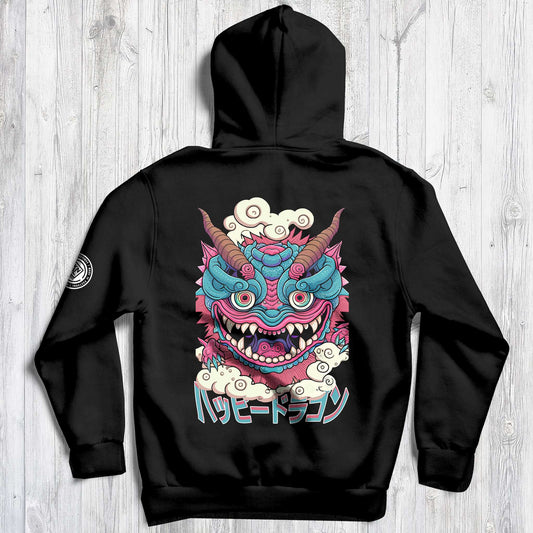 NR 16 | GORUDO RAKKU DRAGON | INSPIRED BY GHIBLI ANIME | UNISEX HOODIE SWEATER | KANGAROO POCKETS | CVC