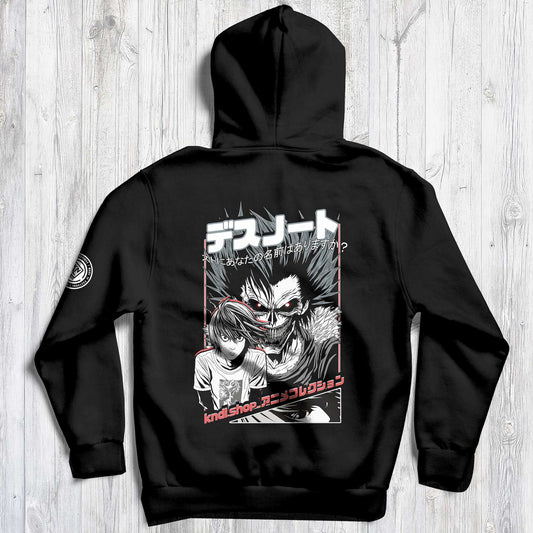 NR 19 | INSPIRED BY DEATH NOTE ANIME MANGA | UNISEX HOODIE SWEATER | KANGAROO POCKETS | CVC