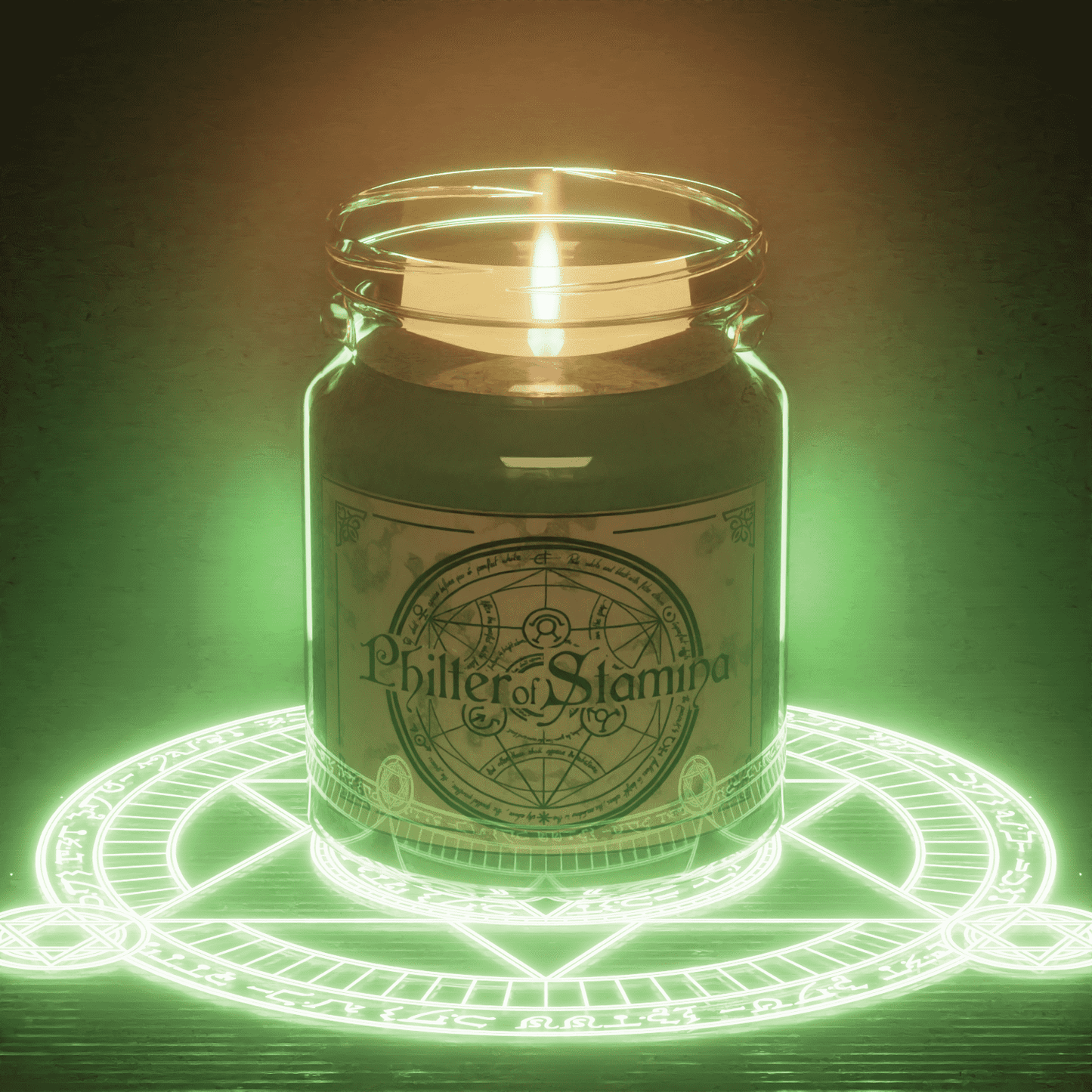 PHILTRE OF STAMINA | ARCANE BASIL-LIME | POTION SCENTED CANDLE