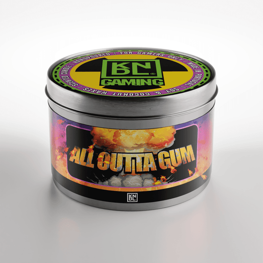 TIN NR 01 | ALL OUTTA GUM | DUKE NUKEM INSPIRED SCENTED CANDLE