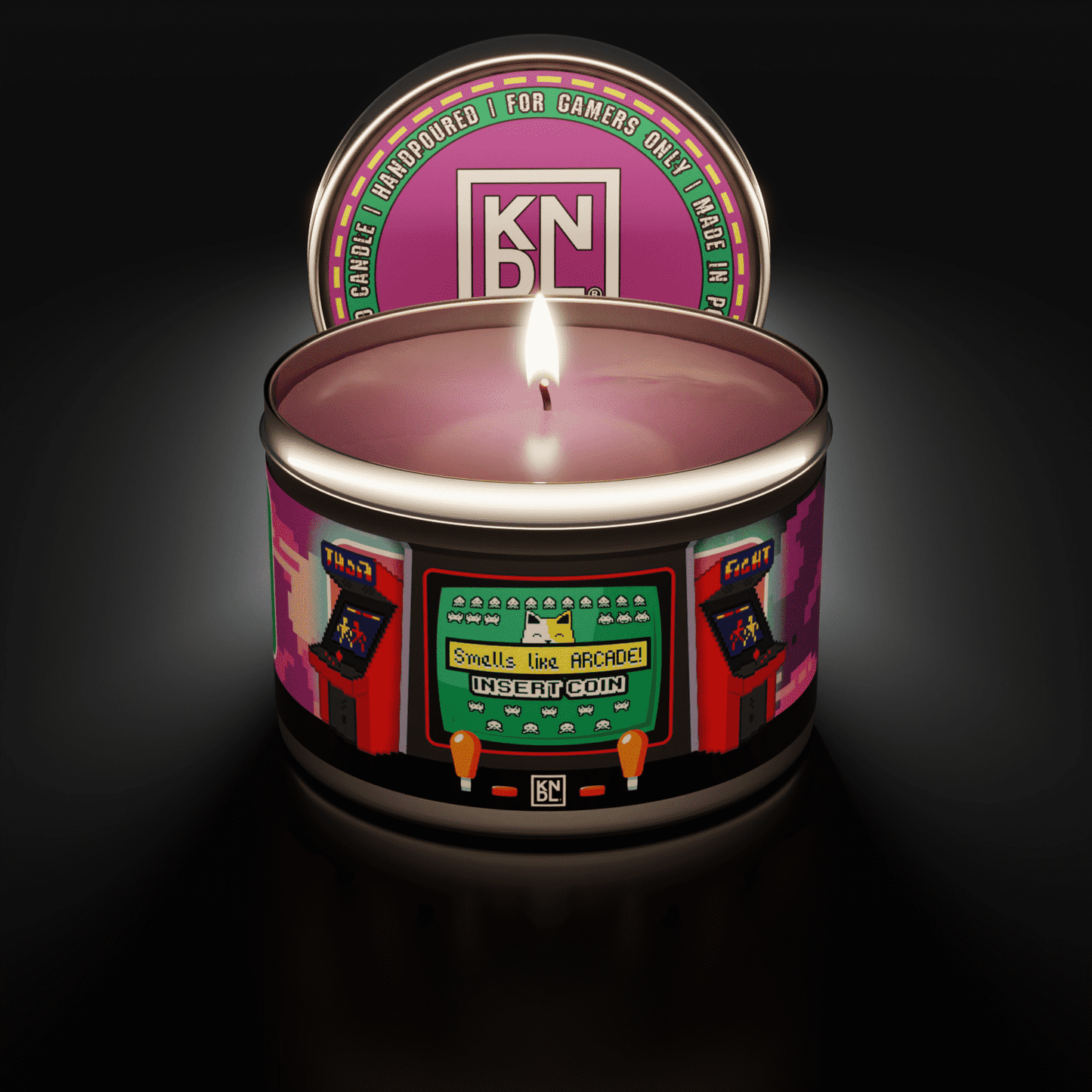 TIN NR 20 | SMELLS LIKE ARCADE | RETRO GAME INSPIRED SCENTED CANDLE