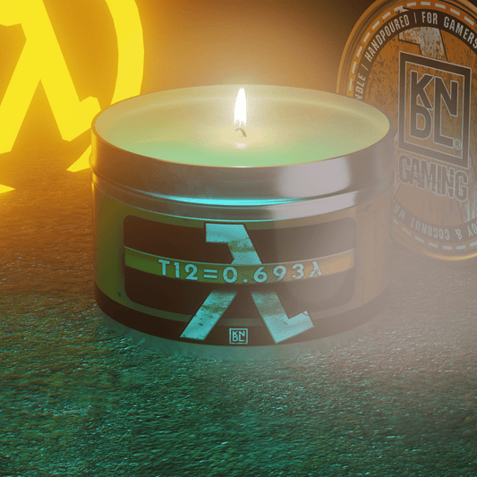 TIN NR 21 | T12=0.693Λ | HALF-LIFE INSPIRED SCENTED CANDLE