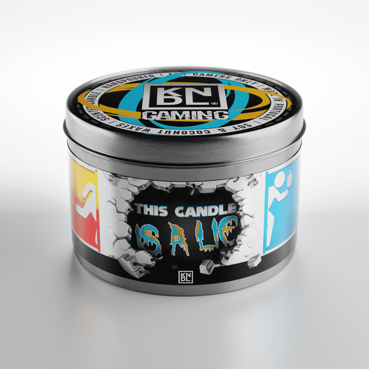 TIN NR 23 | THIS CANDLE IS A LIE | PORTAL INSPIRED SCENTED CANDLE