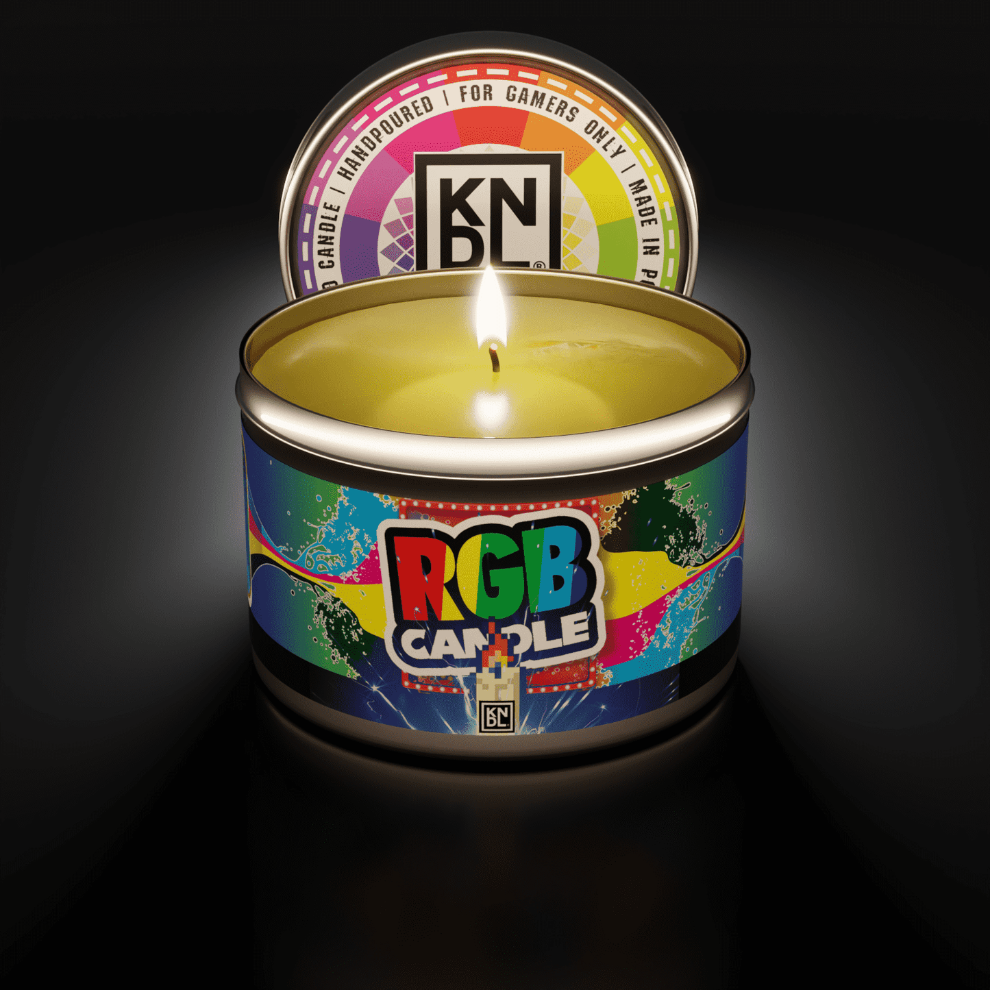TIN NR 25 | RGB CANDLE | LED LIGHT INSPIRED SCENTED CANDLE